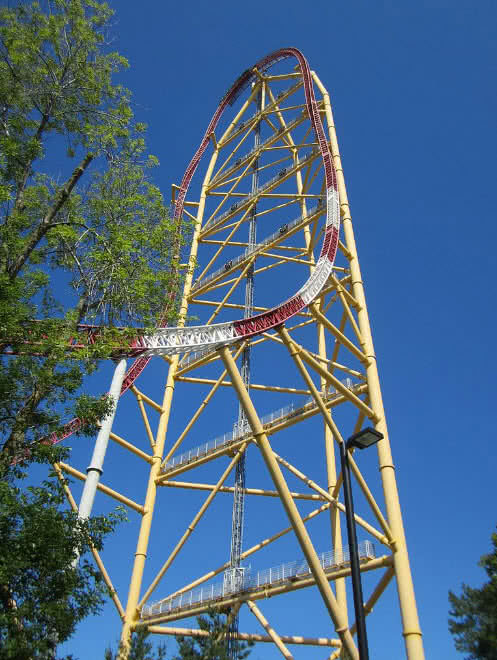 thrill dragster roller coaster